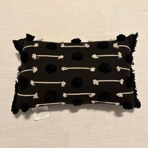 Black and White Throw Pillow